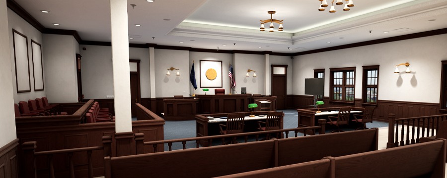 Courtroom venue in Ovation