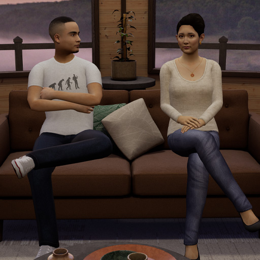 Ovation avatar behavior controls for speaking practice
