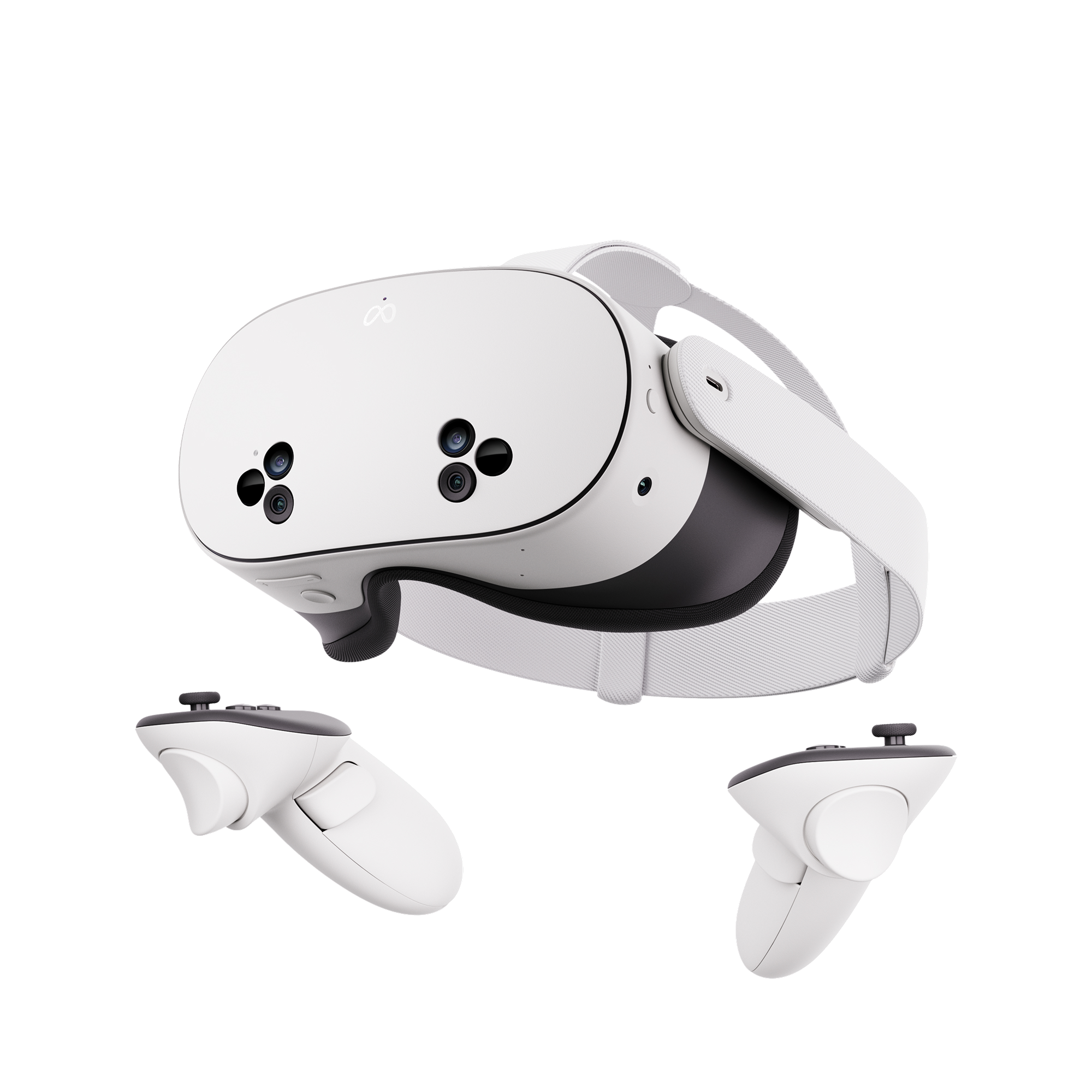 Meta Quest 3S headset and controllers