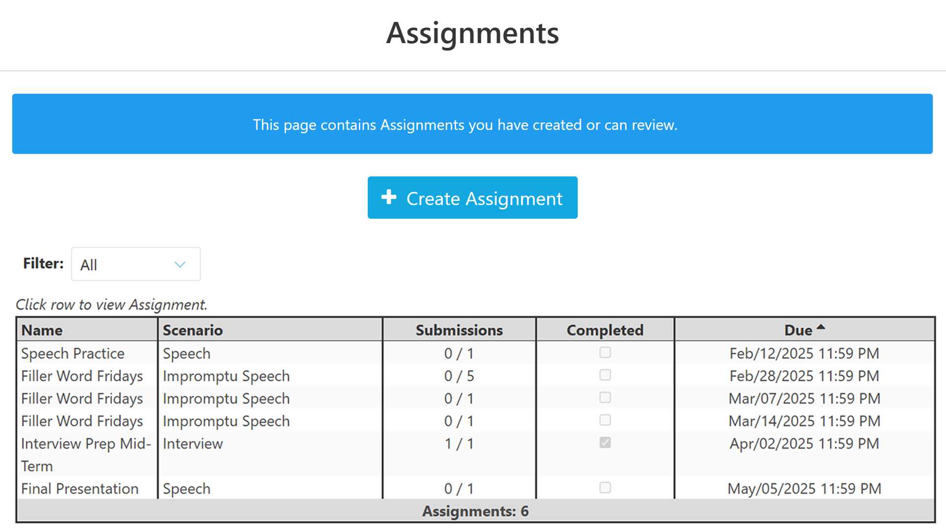 Custom Assignments